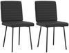 vidaXL Esszimmerstühle 2 Stk. Schwarz Kunstleder 4101171 Bild 2