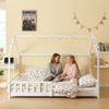 Hausbett Hesel, Kinderbett und Lattenrost, Weiß, 140x200 cm Bild 3