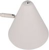 Kleine LED Stehleuchte mit Schwenkarm aus Metall Hellgrau, Höhe 126,5cm Bild 5