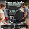 STEELSØN 'Nysaris' Sonnenliege mit Polsterauflage, schwarz, klappbar und leicht transportierbar, Gartenliege mit Seitentasche, Outdoor Liegestuhl bis 180 kg Bild 5