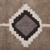 Teppich Baumwolle beige 140x200 cm geometrisches Muster Fransen Kurzflor GEYVE Bild 5