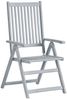 vidaXL Hochlehner Verstellbar 6 Stk. mit Auflagen Massivholz Akazie 3065323 Bild 3