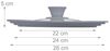 Universal Topfdeckel 22-26 cm Silikon Bild 5
