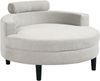 ATLANTIC home collection Loveseat Ravi Sessel, B: 114 cm, Sitzhöhe: 42 cm, XXL- Sessel, mit Stauraumhocker, Rückenstütze & 4 Zierkissen Bild 2