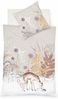 Fleuresse Aspen Biber Bettwäsche 155x220 Rehe Gräser Winter Igel beige 434372-7 Bild 2