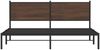 vidaXL Metallbett ohne Matratze Braun Eichen-Optik 183x213 cm 4007770 Bild 5