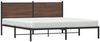 vidaXL Metallbett ohne Matratze Braun Eichen-Optik 183x213 cm 4007770 Bild 4