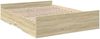 vidaXL Bettgestell mit Schubladen Sonoma-Eiche 160x200cm Holzwerkstoff 3280281 Bild 3