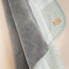 roba Babydecke 'Woodland Buddies' 80 x 80 cm - 2-seitige Decke - Pastellgrün & Silbergrau Bild 3