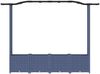 vidaXL Hochbeet mit Rankgitter und Dach Grau 204 x 40 x 138 cm PP 42032556 Bild 4