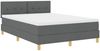 vidaXL Boxspringbett mit Kissen Dunkelgrau 140 x 200 cm Stoff 3338924 Bild 4
