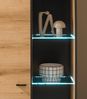 Wohnwand Assina in Eiche und grau 350x201 cm Bild 4