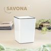 Kosmetikeimer SAVONA 6 Liter aus Kunststoff, eckig - weiß Bild 3