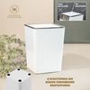Kosmetikeimer SAVONA 6 Liter aus Kunststoff, eckig - weiß Bild 5