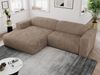 Ecksofa PASADENA, freistehendes Ecksofa, breite Armlehnen, Federsitz - links - Braun Cord Bild 3
