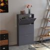 WAOHO Kleiderschrank kleiderschrank Bambus, Garderobenständer mit Schrank und Schublade Bild 2
