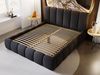 GRAINGOLD Cloud Bett 160x200, Polsterbett ohne Bettkasten, Bouclé-Stoff, mit Lattenrost, Schwarz Bild 5