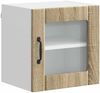 vidaXL Wandglas-Schrank LUCCA Sonoma-Eiche 40 x 31 x 40 cm 884838 Bild 2