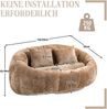 2-Sitzer Bodensofa B 150 x T 95 x H 63 cm aus Chenille in Coffee Bild 5
