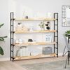 vidaXL Schweberegal 140x20x4 cm Massivholz Akazie Unbehandelt 3279435 Bild 2