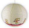 Kinder Papierlampe RABBIT Motiv Lampenschirm Ø40cm Pendelleuchte mit Aufhängung Bild 2