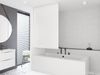 Halb-Kassetten Duschrollo 100x240 cm Modell Peva Uni weiss Bild 2