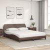 vidaXL Bett mit Matratze "Dover" Braun 160x200 cm Kunstleder 3208439 Bild 3