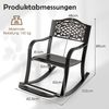 Schaukelstuhl aus Aluminiumguss mit Fußstütze Schaukelsessel Relaxstuhl Schwingsessel Bild 2