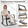 Schaukelstuhl aus Aluminiumguss mit Fußstütze Schaukelsessel Relaxstuhl Schwingsessel Bild 3