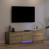 vidaXL Fernsehschrank mit LED Kunsthandwerk Eiche 140 x 34 x 40 cm 3418708 Bild 5