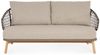 Gartensofa Airalu aus nachhaltigem Teakholz, modern skandinavisch, Natur Sand, abnehmbarer Bezug Bild 2