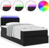 vidaXL Ottoman-Bett mit Matratzen & LEDs Schwarz 90x190 cm Kunstleder 3312127 Bild 5