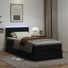 vidaXL Ottoman-Bett mit Matratzen & LEDs Schwarz 90x190 cm Kunstleder 3312127 Bild 3