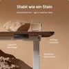 Desktronic HomeOne Elektrisch höhenverstellbarer Schreibtisch 120x60cm Weiß/Walnuss mit Memory-Funktion, Anti-Kollisions Technologie, USB-A und USB-C-Ladeanschlüssen Bild 4