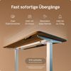 Desktronic HomeOne Elektrisch höhenverstellbarer Schreibtisch 120x60cm Weiß/Walnuss mit Memory-Funktion, Anti-Kollisions Technologie, USB-A und USB-C-Ladeanschlüssen Bild 3