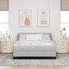 vidaXL Boxspringbett mit Kopfteil Hellgrau 140 x 200 cm Samt 3340442 Bild 3