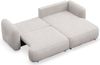 Selsey Tvoya Ecksofa mit Schlaffunktion, Ottomane rechts, grau-beige Chenille Bild 4