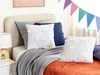 Kissen 2er Set Geometrisches Muster LEEA Baumwolle 45 x 45 cm Hellblau Bild 3