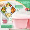 Agger Lunchbox 4er Set Snackboxen mit 5 Fächern – Auslaufsichere Bento Lunchboxen, (4-tlg), mit transparentem Deckel, für Erwachsene & Kinder Bild 3