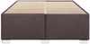 Bettgestell ohne Matratze, ohne Kopfteil, Stoff, Dunkelbraun, 160x200 cm Bild 4