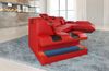 Leder Couch Apollonia C - Ledermix - rot-schwarz - Rechts Bild 5