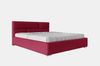 99rooms Narcisa Polsterbett Velours MONOLITH Bordeaux 200x200 cm mit Bettkasten Bild 3