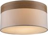 Deckenleuchte Wohnzimmer Schlafzimmer Deckenlampe Rund beige Holz 15221D Bild 5