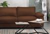 KAWOLA Sofa LOLA Ecksofa XL Leder braun mit motorischer Relaxfunktion Recamiere links 84 x 178 x 304 cm Bild 2