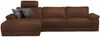KAWOLA Sofa LOLA Ecksofa XL Leder braun mit motorischer Relaxfunktion Recamiere links 84 x 178 x 304 cm Bild 3