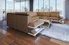 Mini Sofa Sorrento aus Leder - Ledermix - sandbeige-weiß - Rechts Bild 2