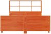 vidaXL Massivholzbett ohne Matratze Wachsbraun 150x200 cm Massivholz 3323805 Bild 4