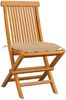 vidaXL Gartenstühle mit Beigen Kissen 8 Stk. Massivholz Teak 3072935 Bild 3