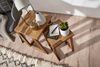2er Set MUMBAI Beistelltisch Massivholz Sheesham Design Wohnzimmer-Tisch eckig Nachttisch Satztisch Landhaus-Stil Bild 5