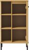 Badunterschrank 52x90cm 'Detroit' Kiefer massiv eichefarbig & schwarz Bild 3